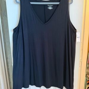 Lane Bryant Women's Black V-Neck Swing Top